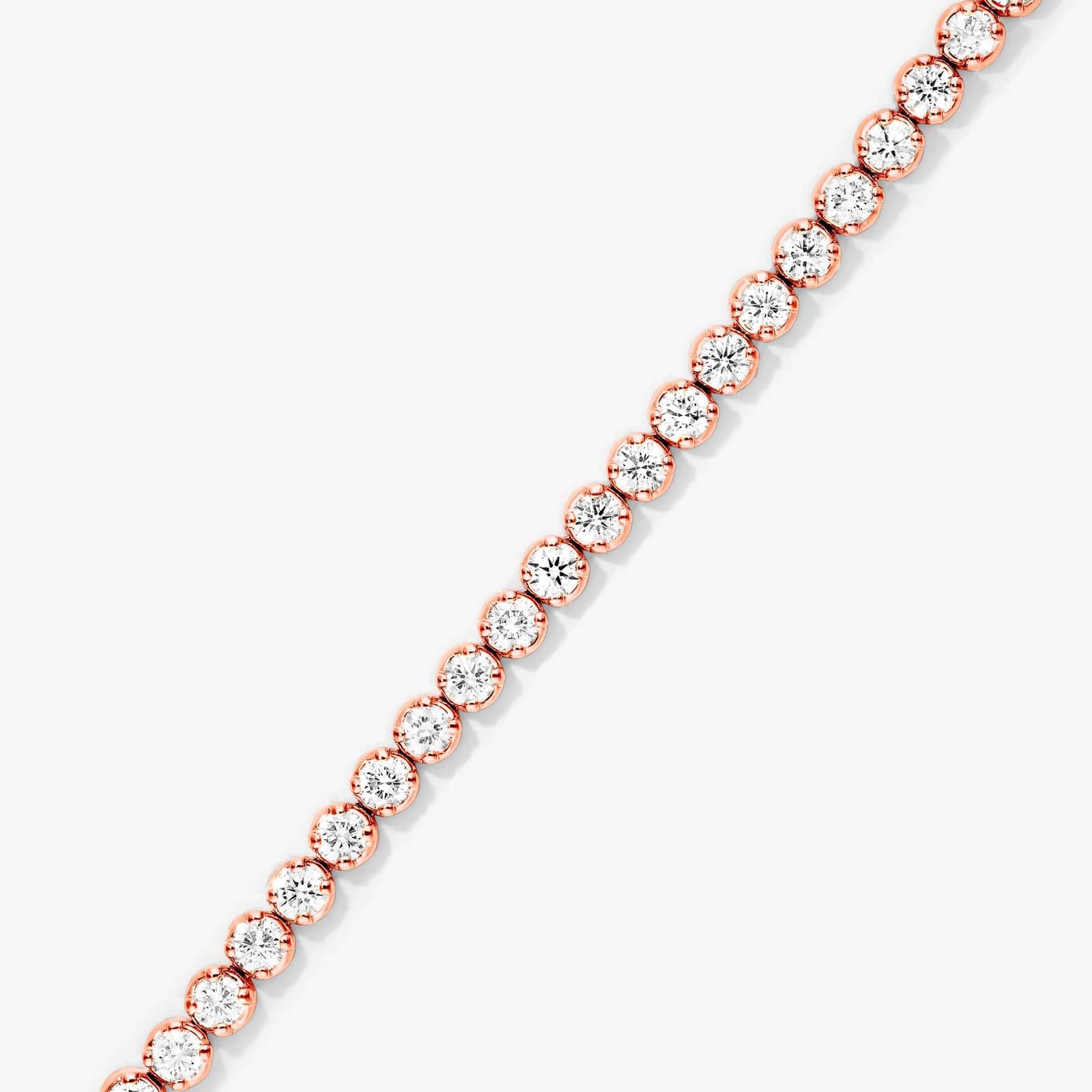 Tennis Bracelet With 4 CTW Diamonds In 14K Rose Gold (7")