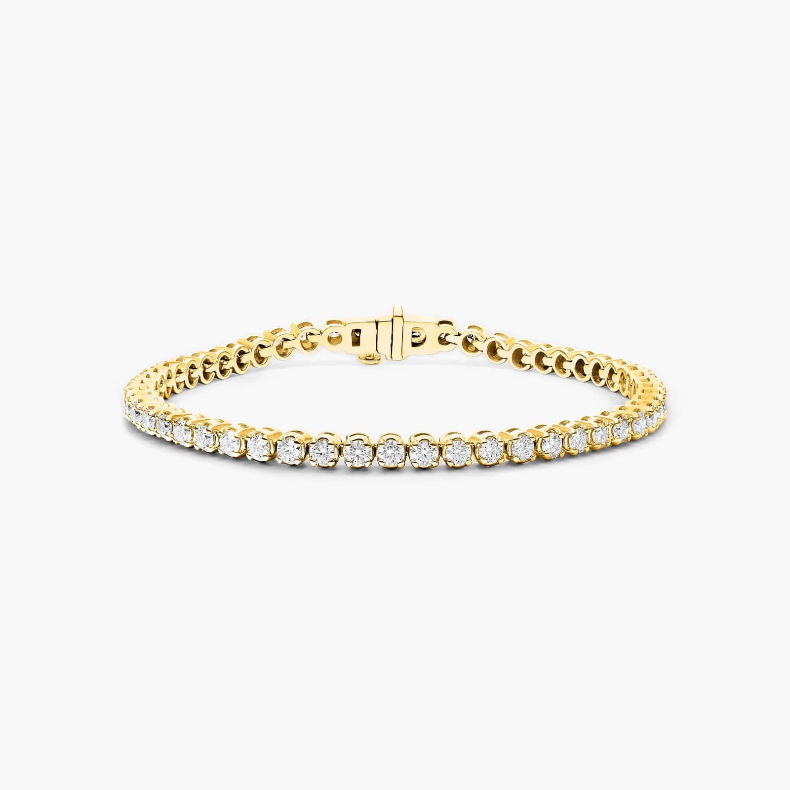 Tennis Bracelet With 4 CTW Lab-Grown Diamonds In 14K Yellow
