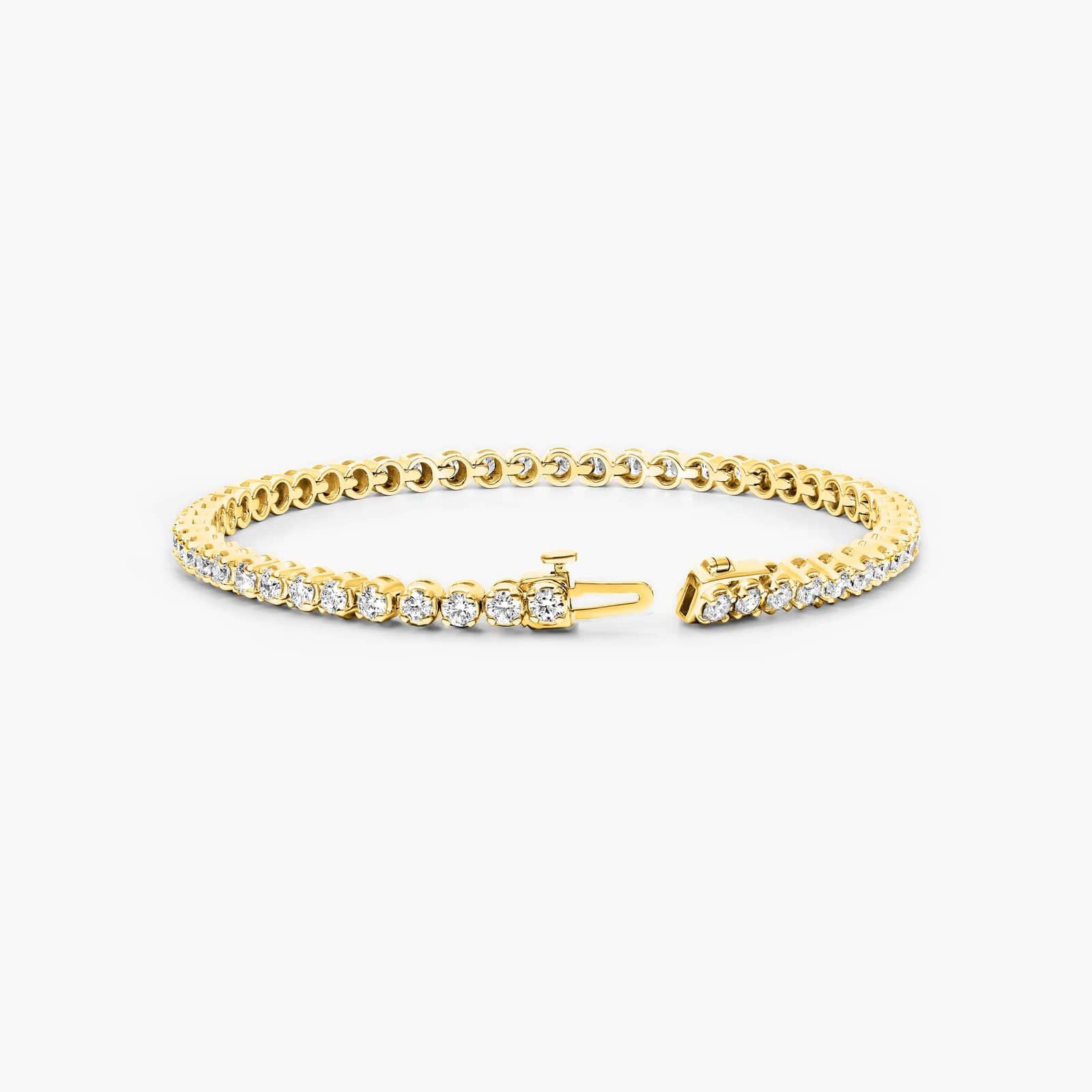 Tennis Bracelet With 4 CTW Lab-Grown Diamonds In 14K Yellow Gold (7")