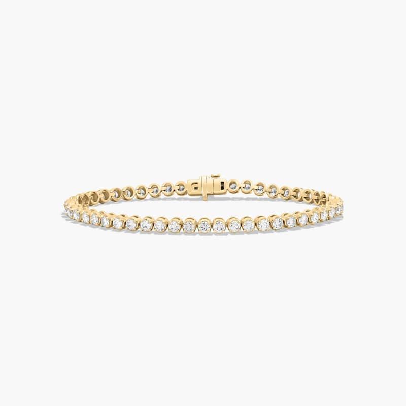 Tennis Bracelet With 5 CTW Lab-Grown Diamonds In 14K Yellow Gold (7")