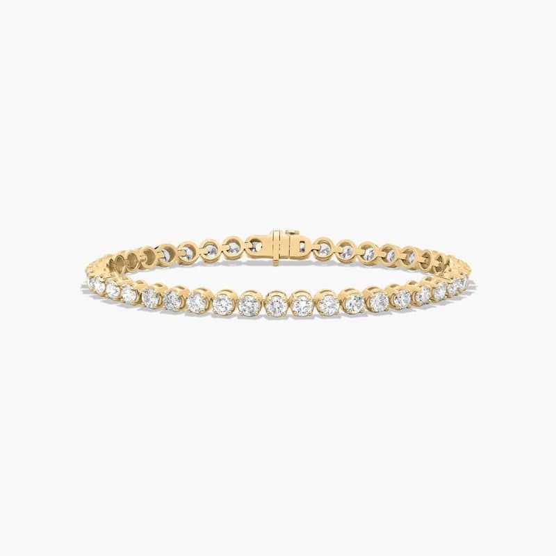 Tennis Bracelet With 7 CTW Lab-Grown Diamonds In 14K Yellow Gold (7")