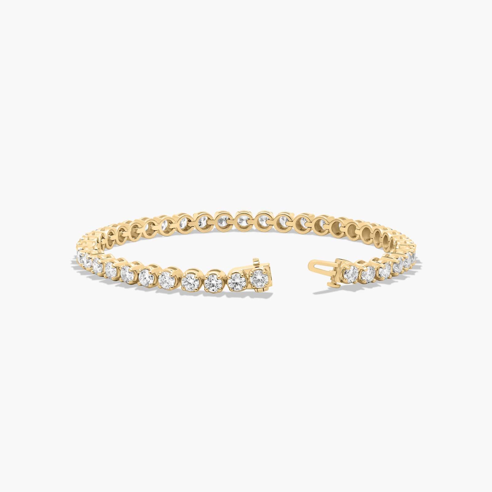 Tennis Bracelet With 7 CTW Lab-Grown Diamonds In 14K Yellow Gold (7")