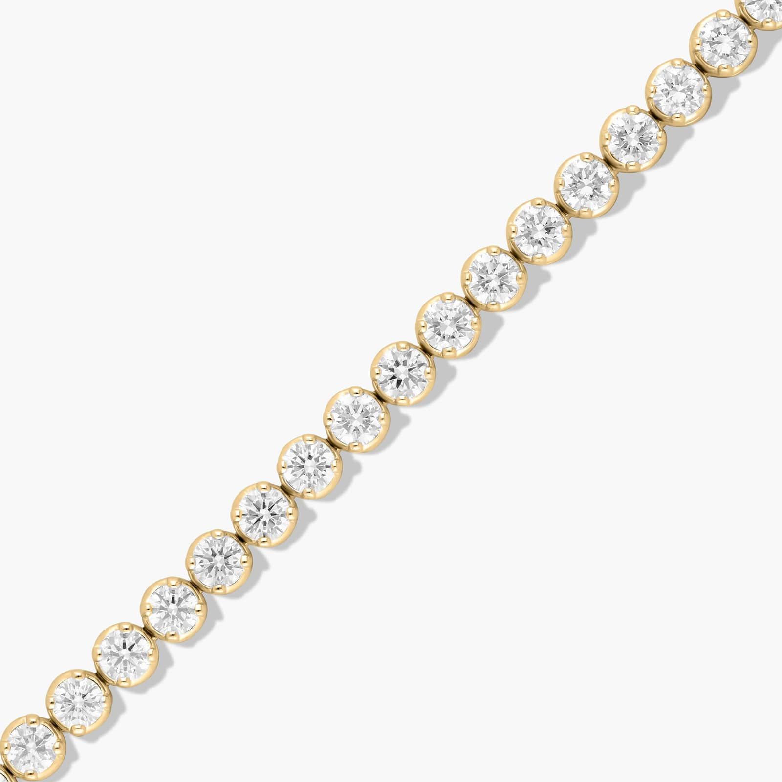 Tennis Bracelet With 7 CTW Lab-Grown Diamonds In 14K Yellow Gold (7")