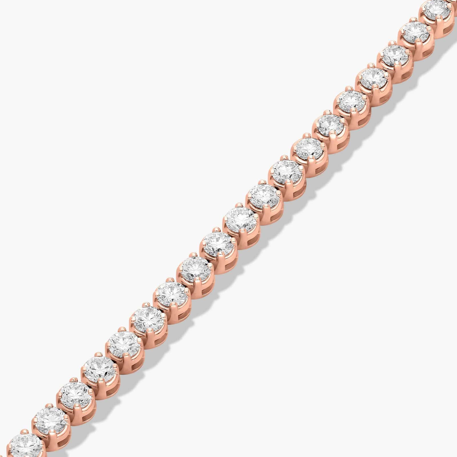 Tennis Bracelet With 8 CTW Diamonds In 14K Rose Gold (7")