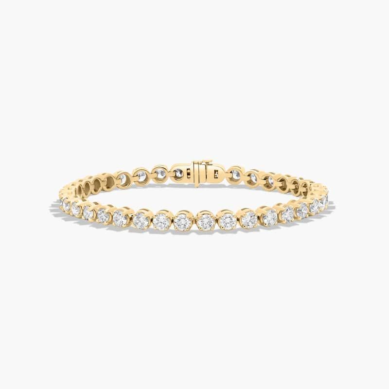 Tennis Bracelet With 8 CTW Lab-Grown Diamonds In 14K Yellow Gold (7")