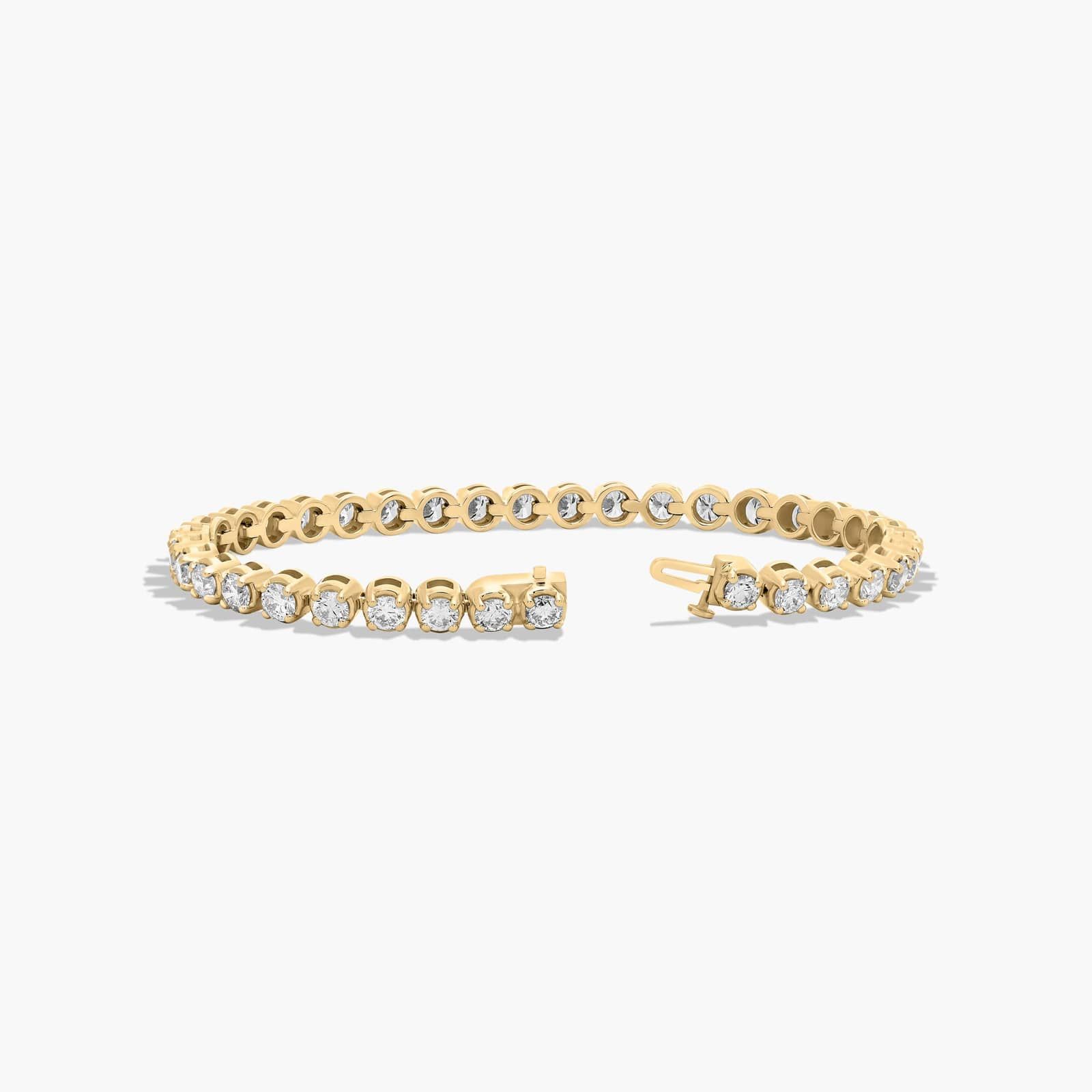 Tennis Bracelet With 8 CTW Diamonds In 14K Yellow Gold (7")
