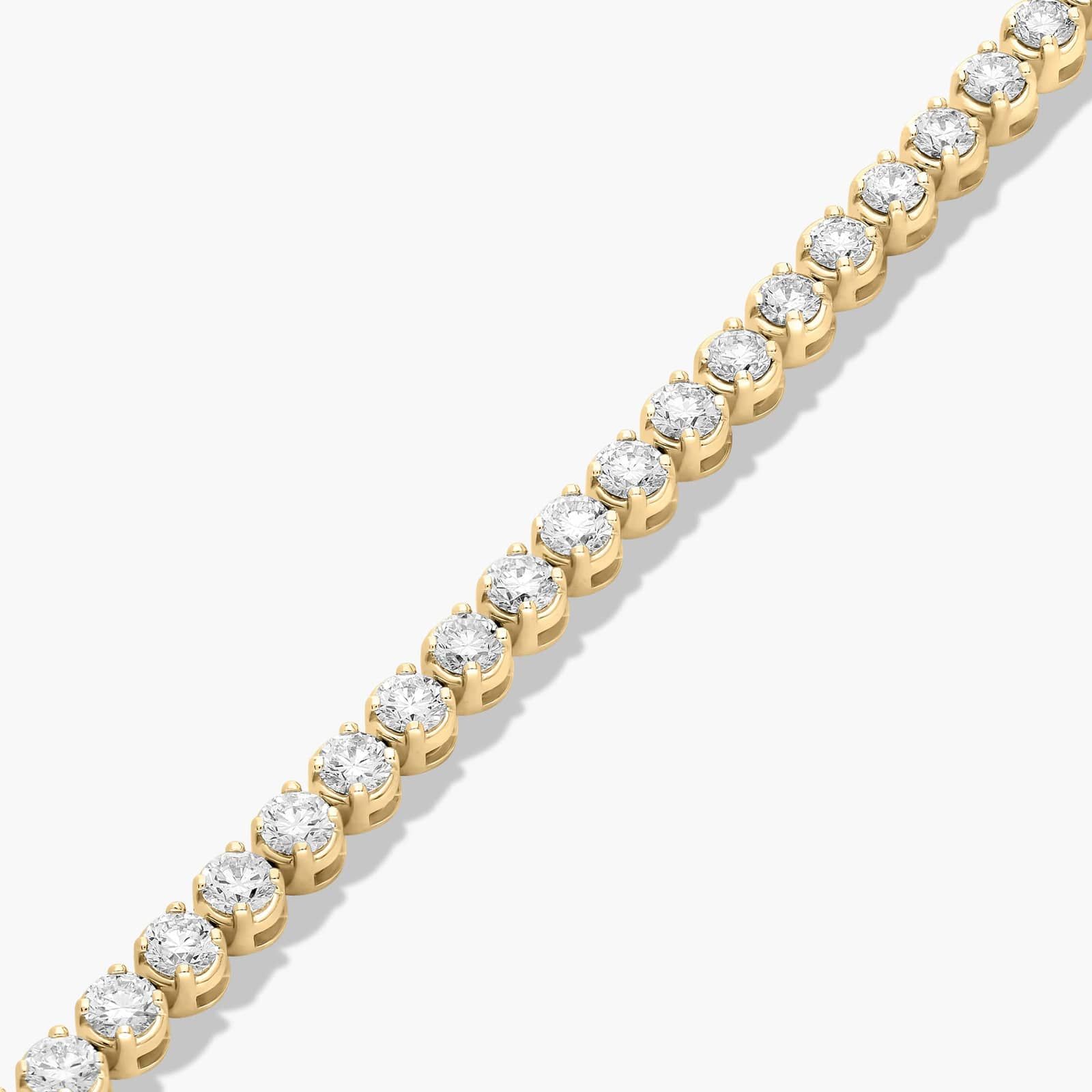 Tennis Bracelet With 8 CTW Diamonds In 14K Yellow Gold (7")