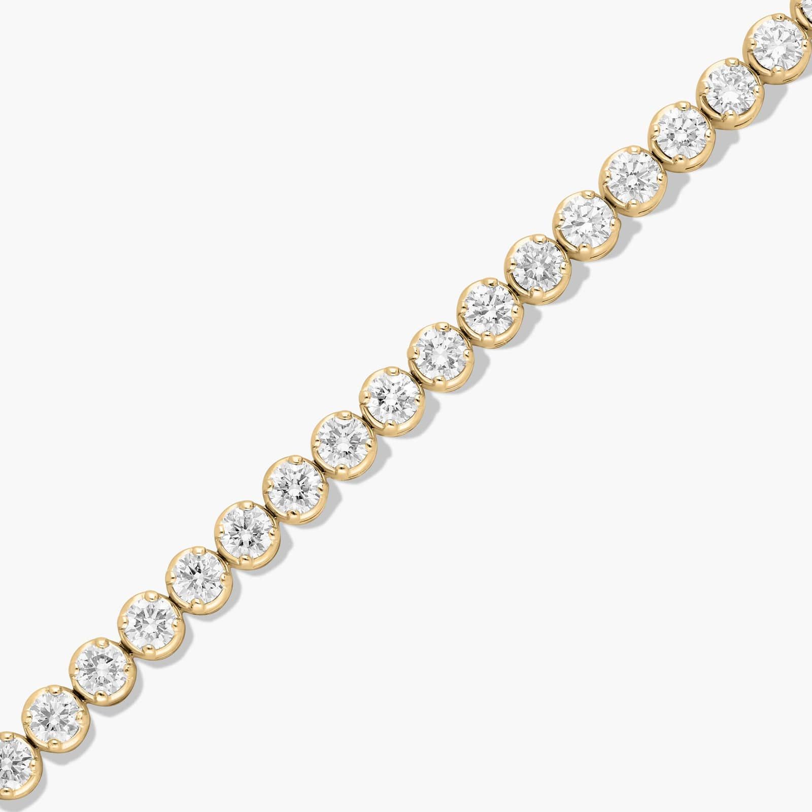Tennis Bracelet With 10 CTW Lab-Grown Diamonds In 14K Yellow Gold (7")