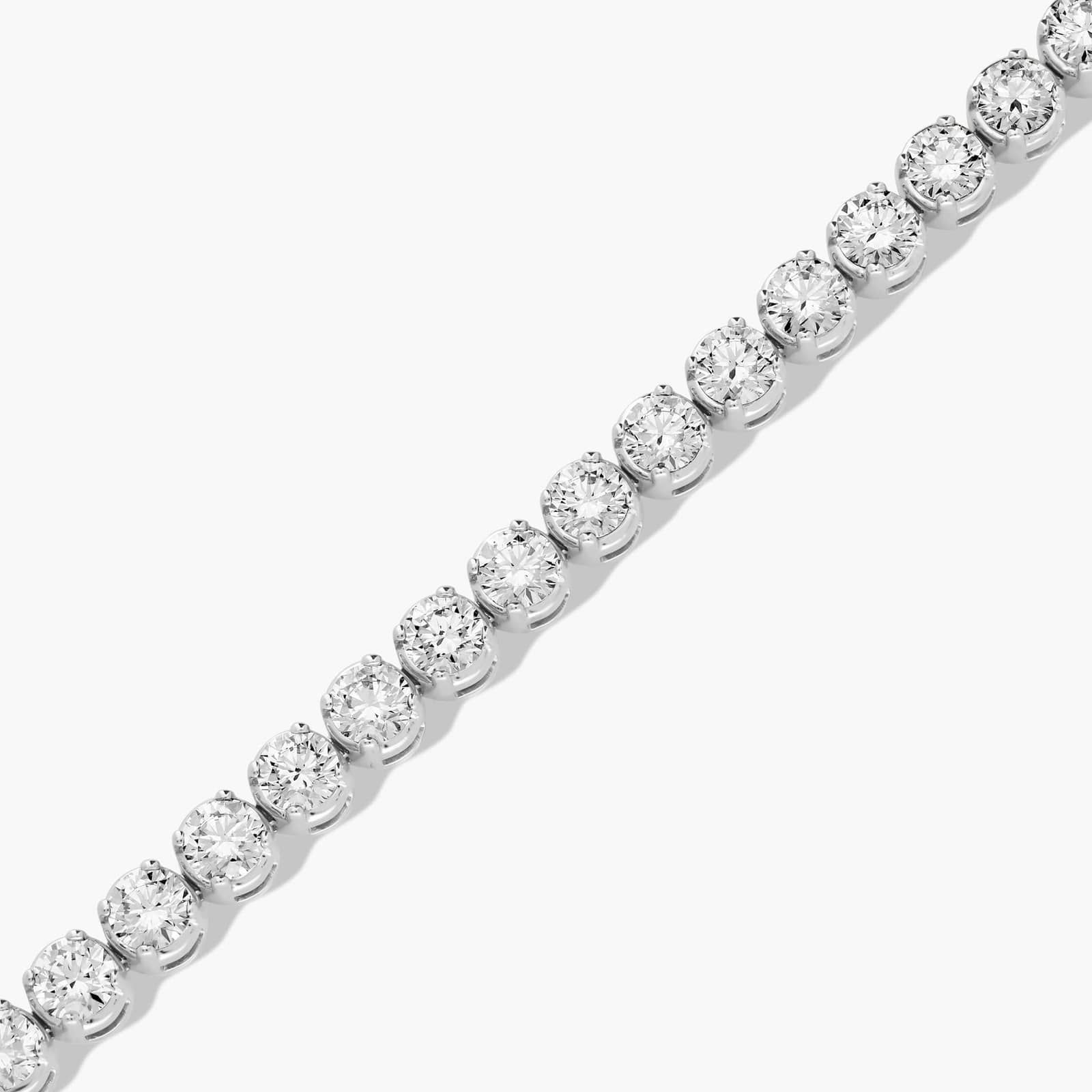 Tennis Bracelet With 12 CTW Lab-Grown Diamonds In 14K White Gold (7")