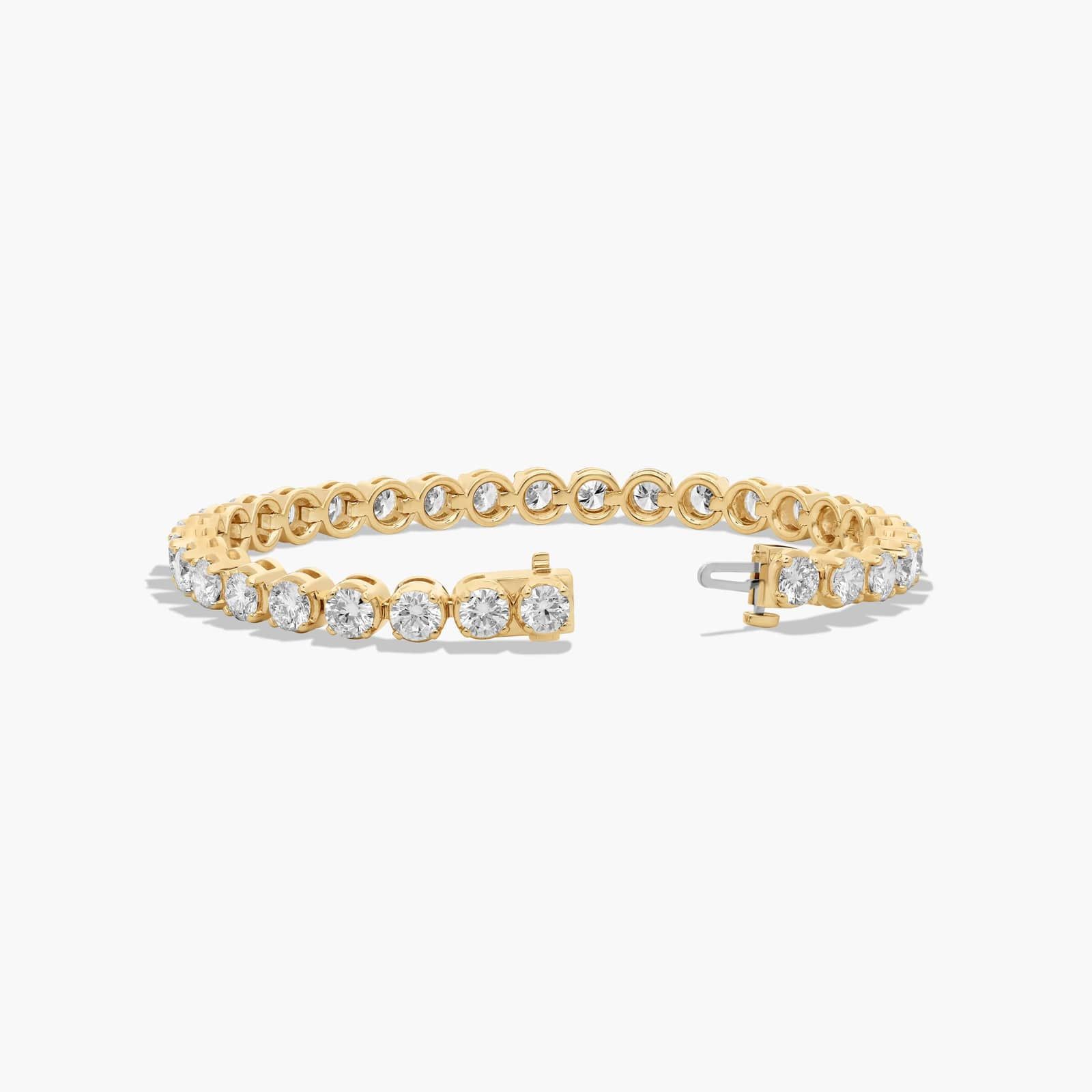Tennis Bracelet With 12 CTW Lab-Grown Diamonds In 14K Yellow Gold (7")