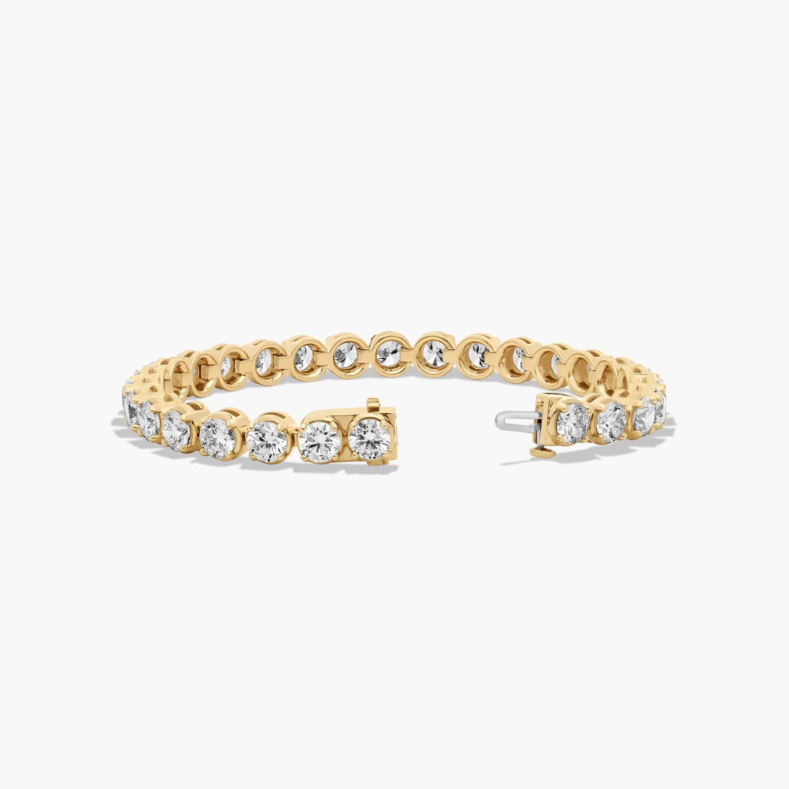Tennis Bracelet With 15 CTW Lab-Grown Diamonds In 14K Yellow Gold (7")