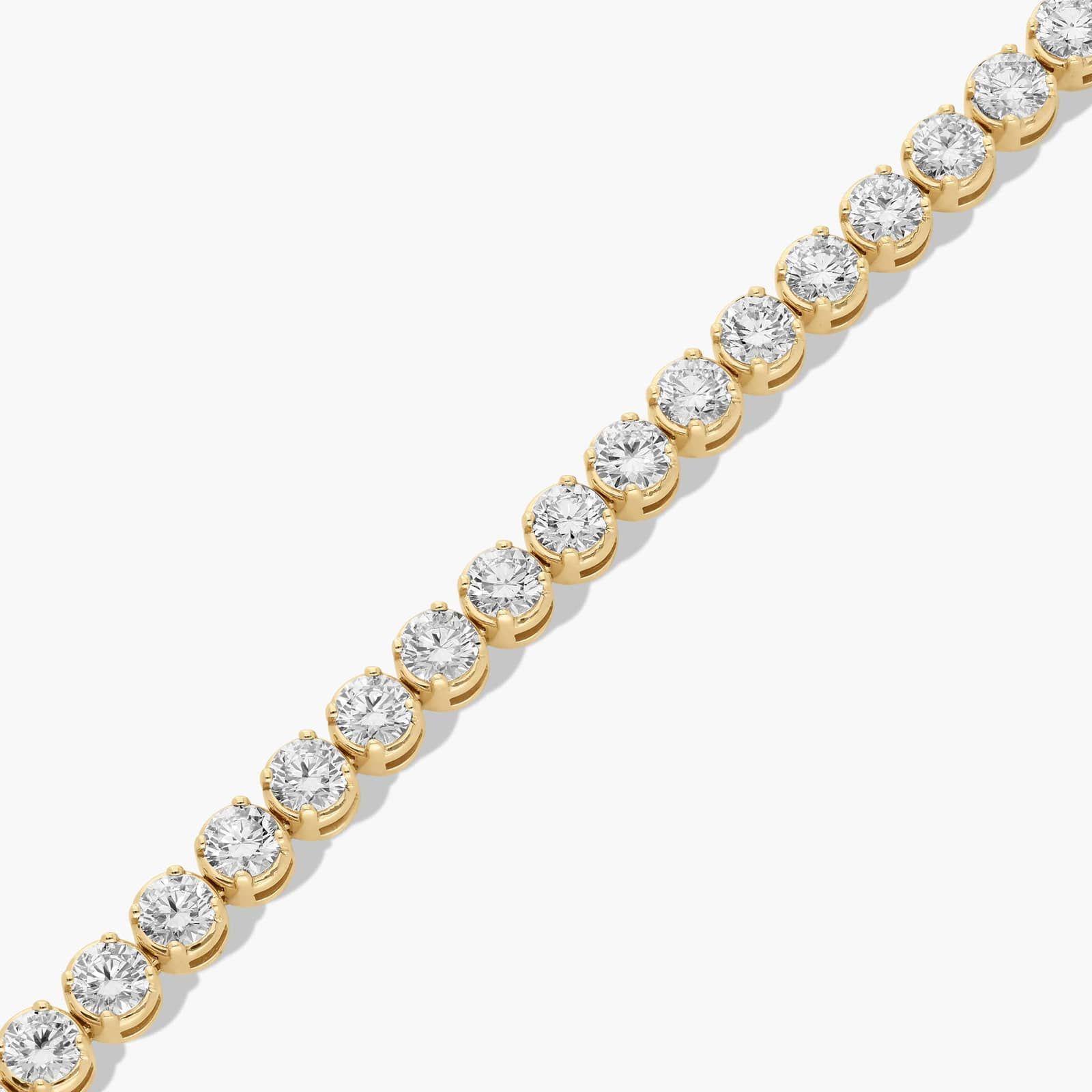 Tennis Bracelet With 15 CTW Lab-Grown Diamonds In 14K Yellow Gold (7")