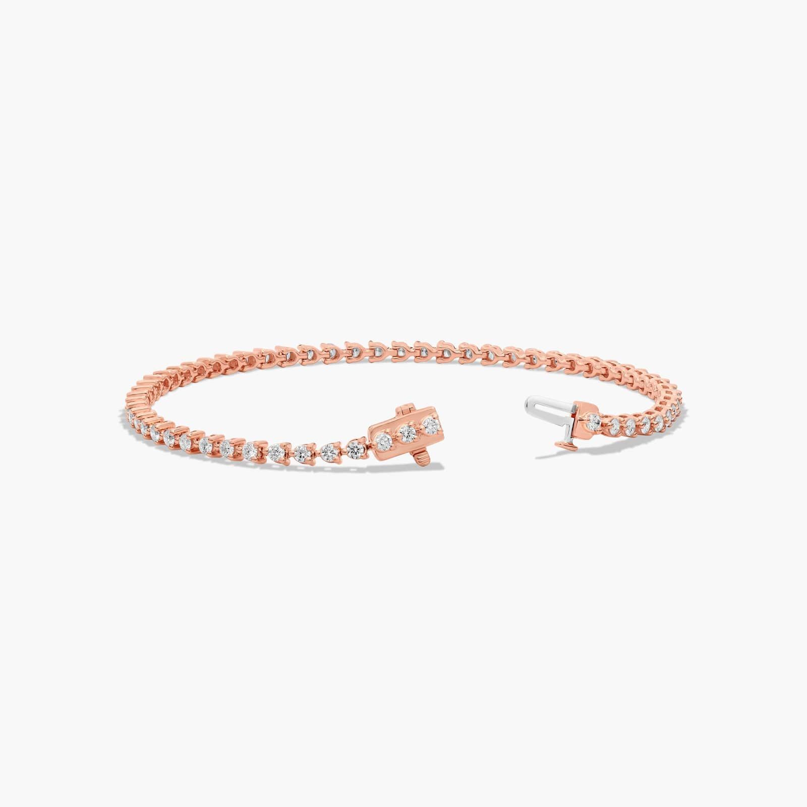 Tennis Bracelet With 2 CTW Diamonds In 14K Rose Gold
