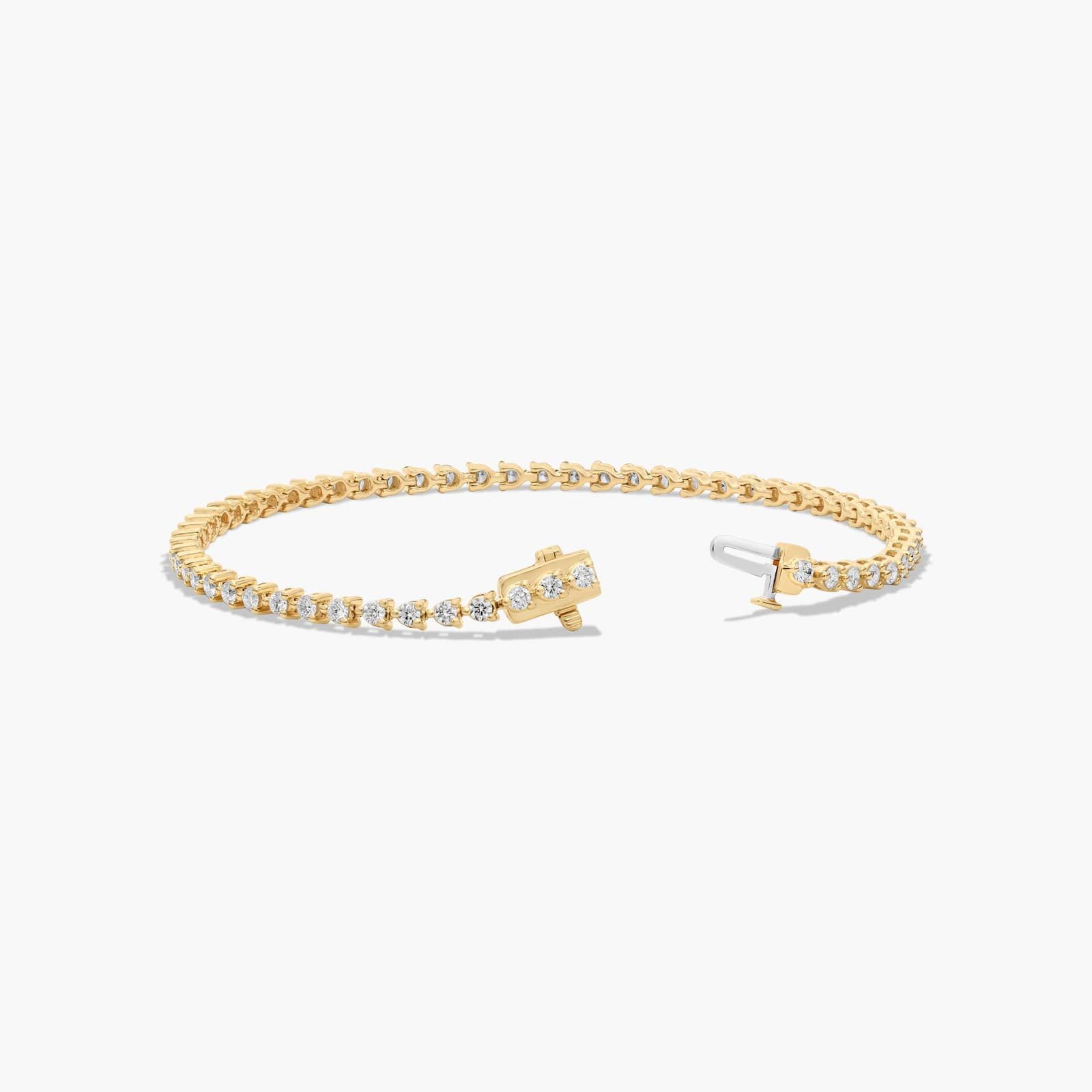 Tennis Bracelet With 2 CTW Diamonds In 14K Yellow Gold