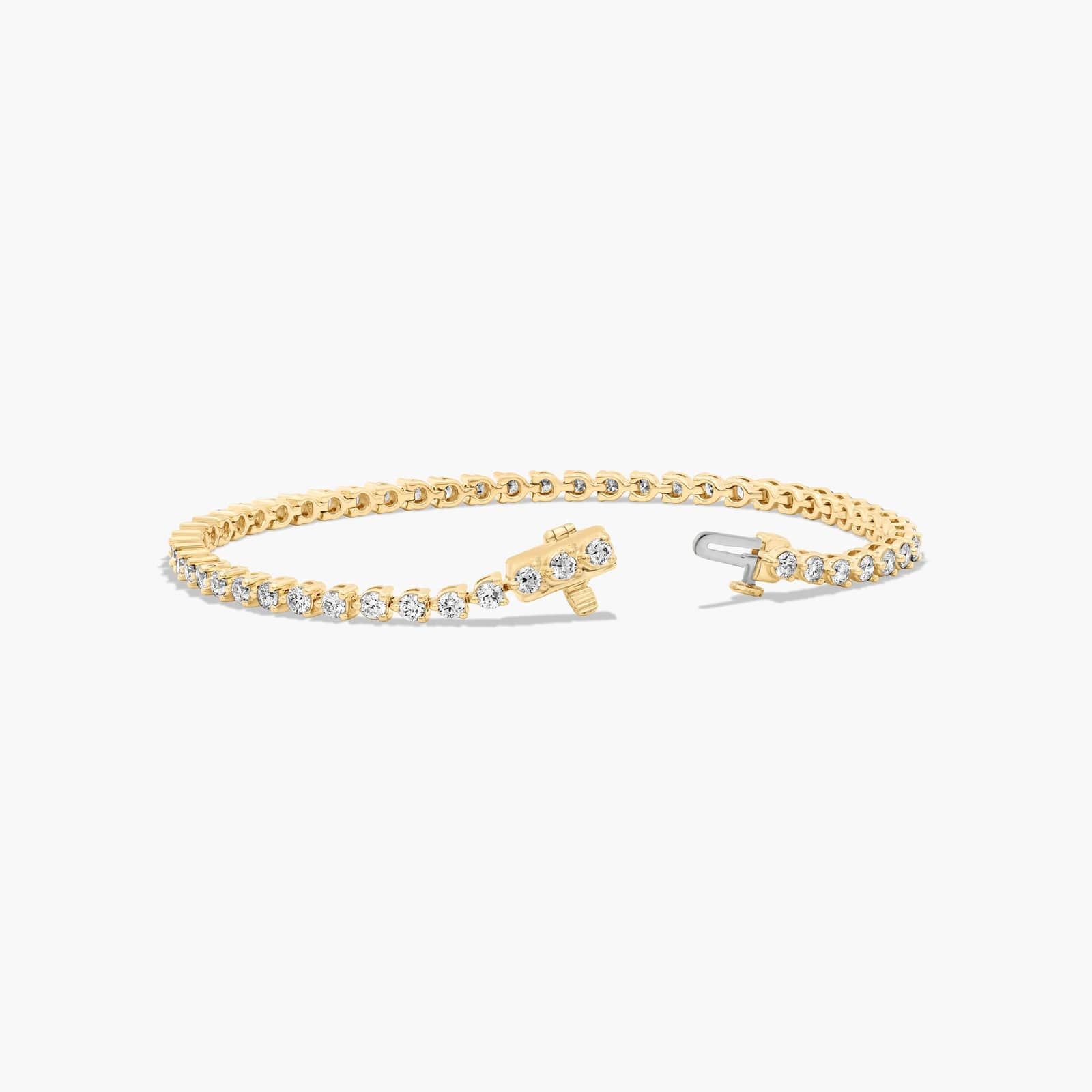 Tennis Bracelet With 3 CTW Diamonds In 14K Yellow Gold