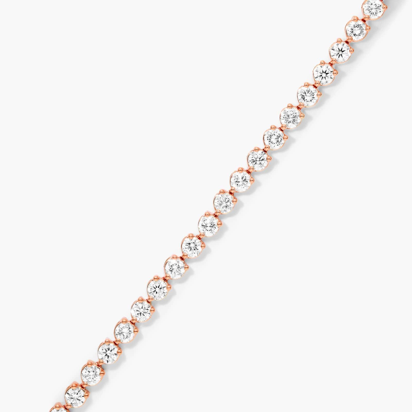 Tennis Bracelet With 4 CTW Diamonds In 14K Rose Gold