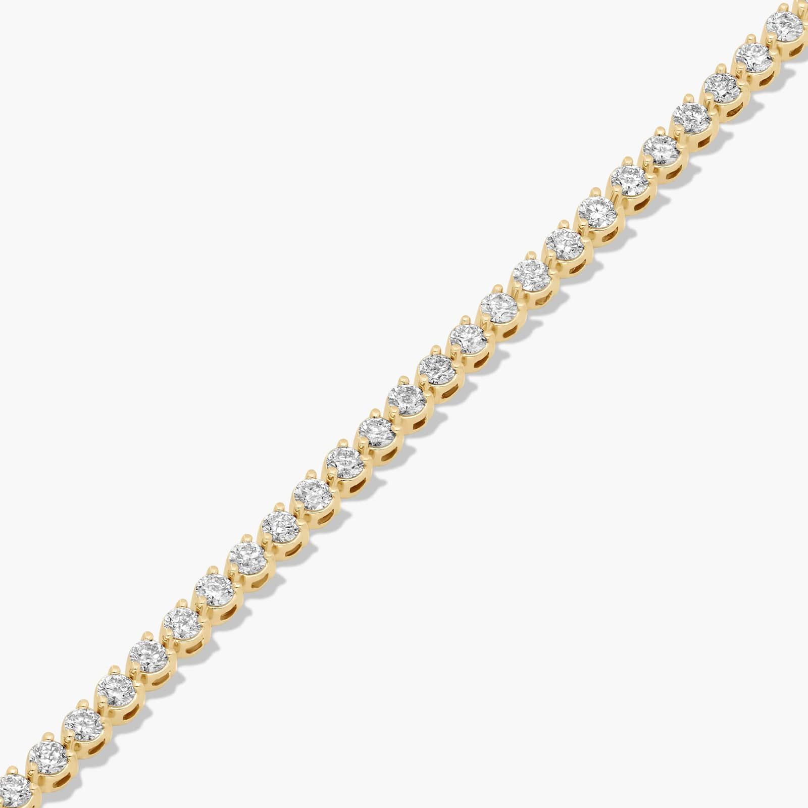 Tennis Bracelet With 4 CTW Diamonds In 14K Yellow Gold