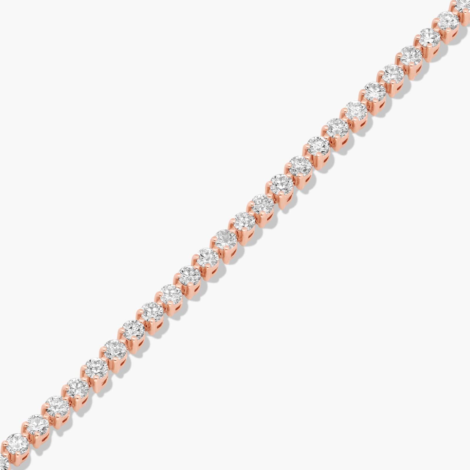 Tennis Bracelet With 5 CTW Diamonds In 14K Rose Gold