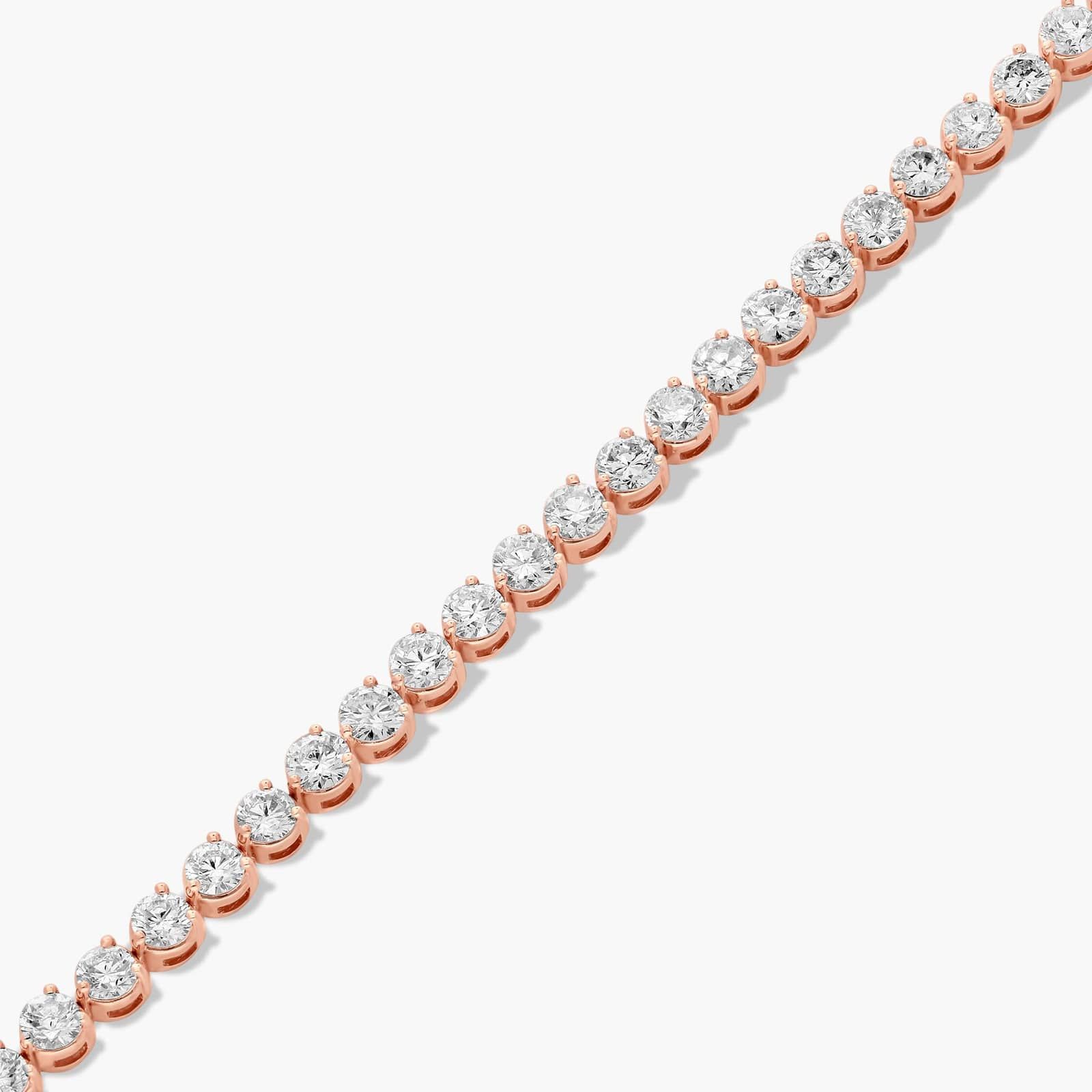 Tennis Bracelet With 7 CTW Diamonds In 14K Rose Gold