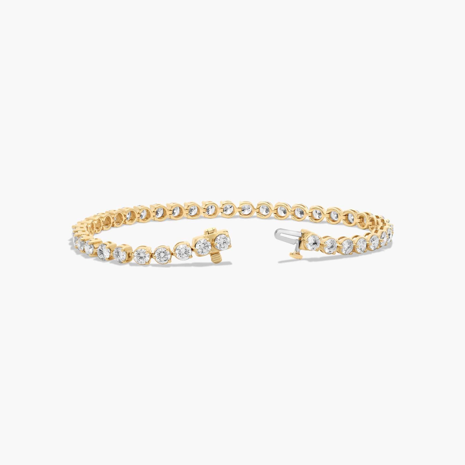 Tennis Bracelet With 7 CTW Diamonds In 14K Yellow Gold