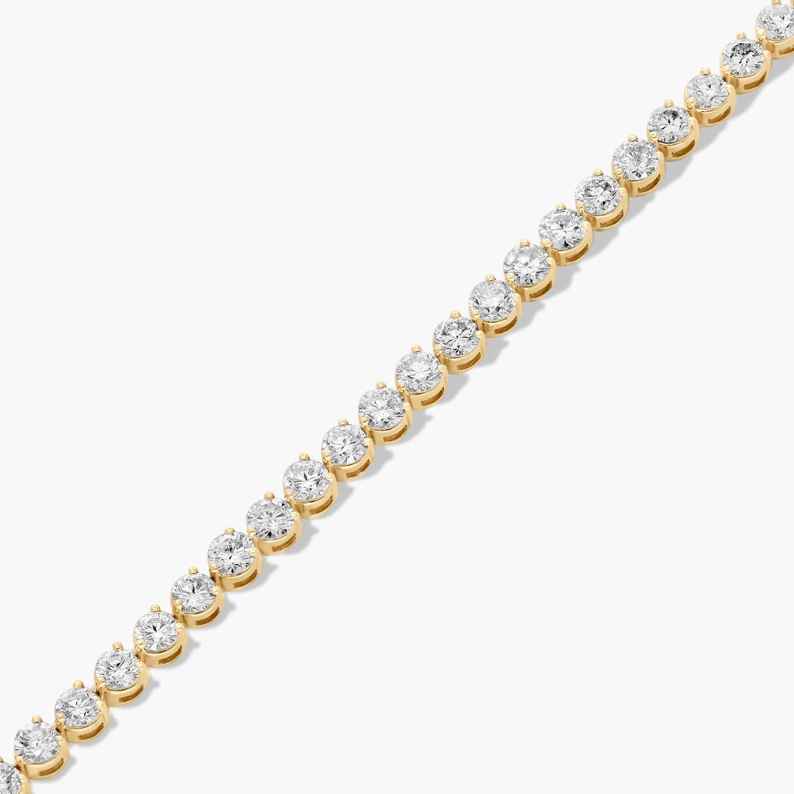 Tennis Bracelet With 7 CTW Diamonds In 14K Yellow Gold