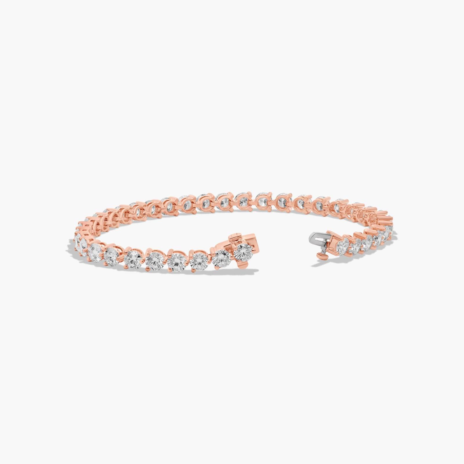 Tennis Bracelet With 10 CTW Diamonds In 14K Rose Gold
