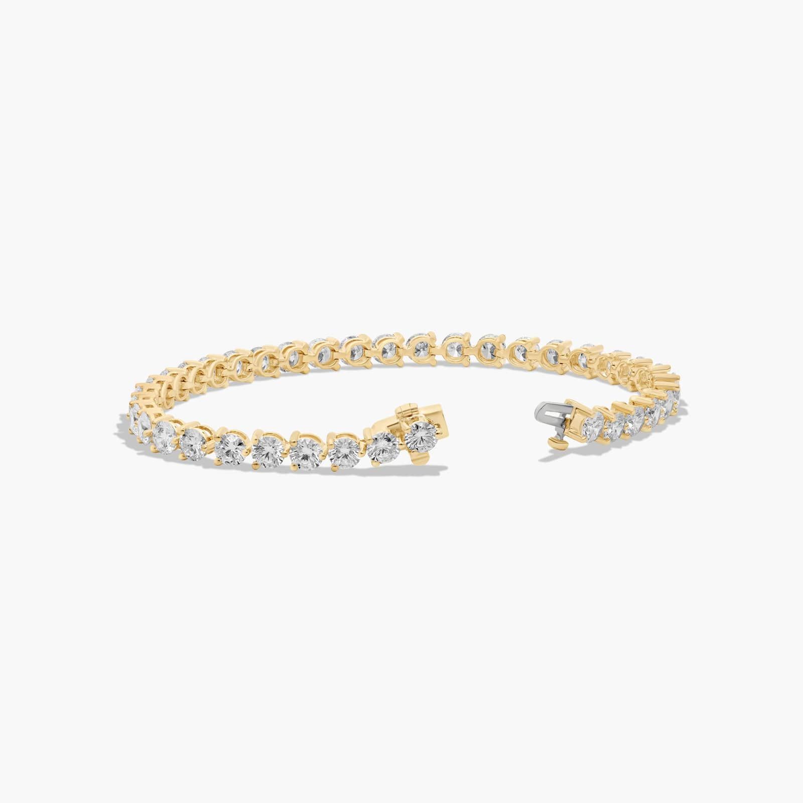Tennis Bracelet With 10 CTW Diamonds In 14K Yellow Gold