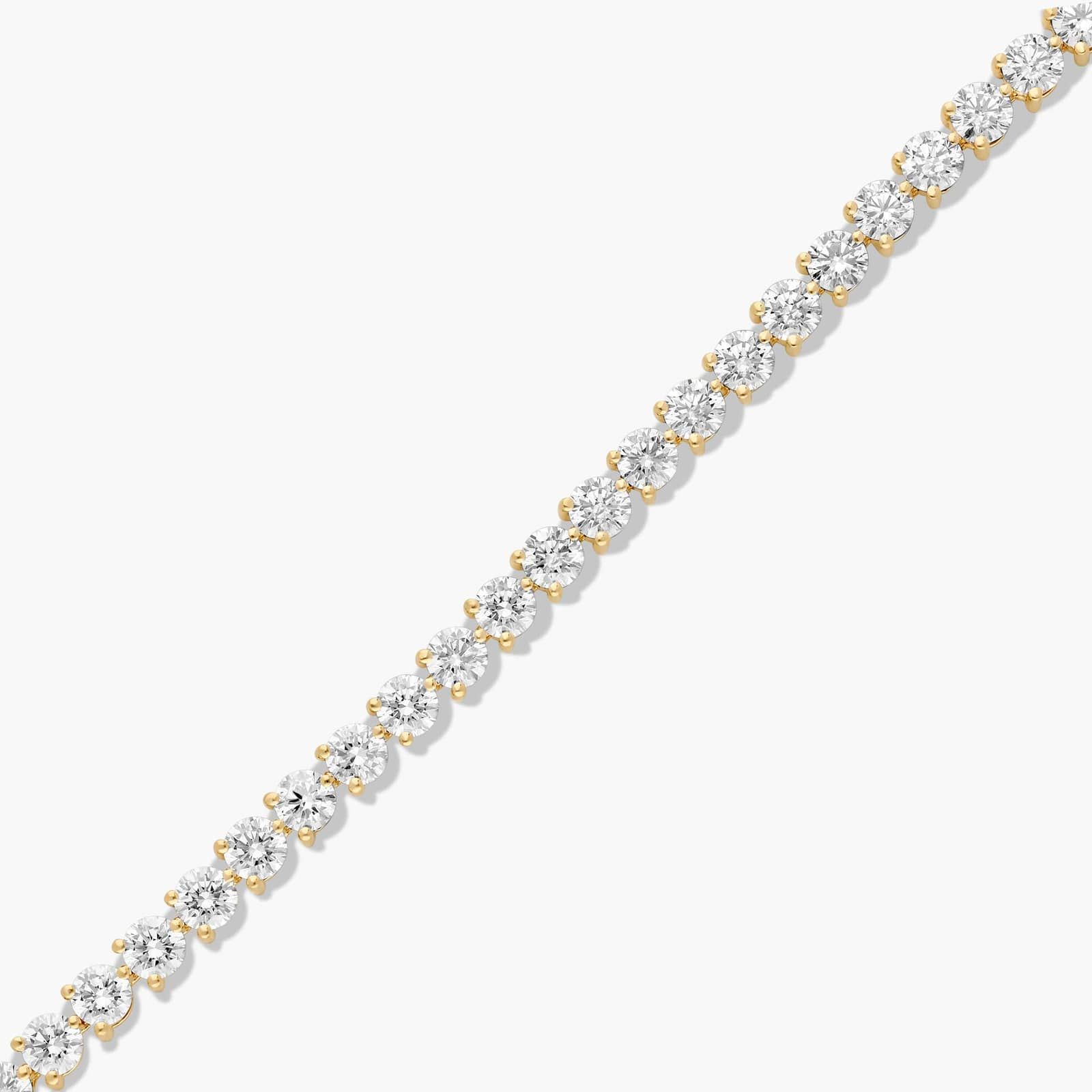 Tennis Bracelet With 10 CTW Diamonds In 14K Yellow Gold