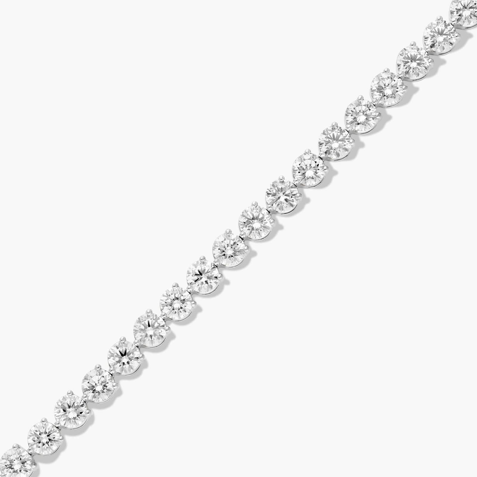 Tennis Bracelet With 12 CTW Lab-Grown Diamonds In 14K White Gold (7")