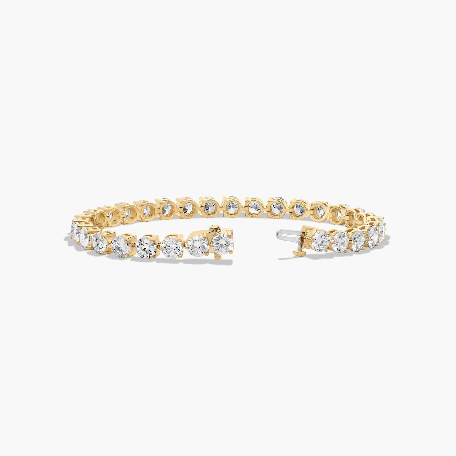 Tennis Bracelet With 15 CTW Lab-Grown Diamonds In 14K Yellow Gold (7")