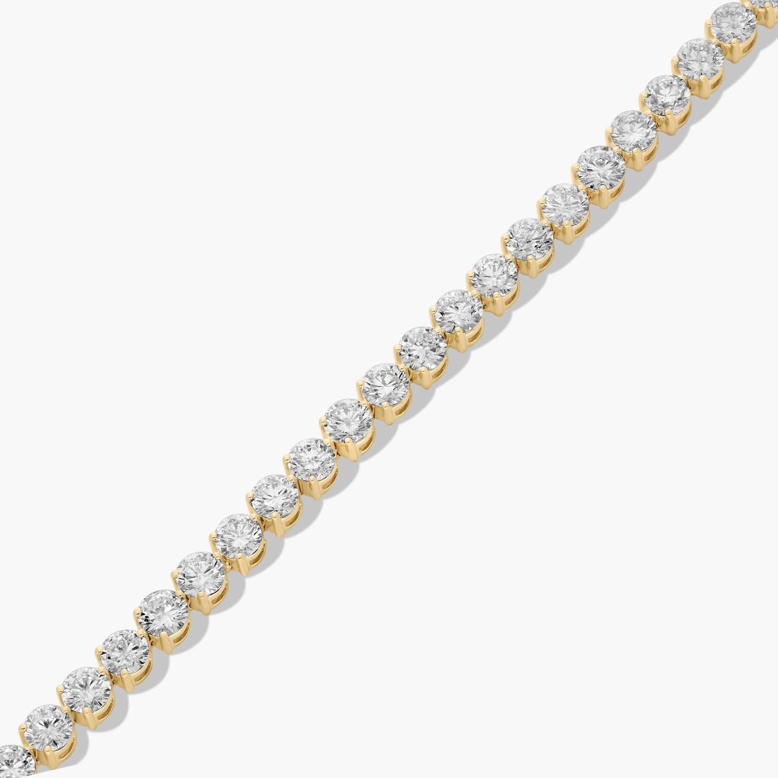 Tennis Bracelet With 15 CTW Lab-Grown Diamonds In 14K Yellow Gold (7")