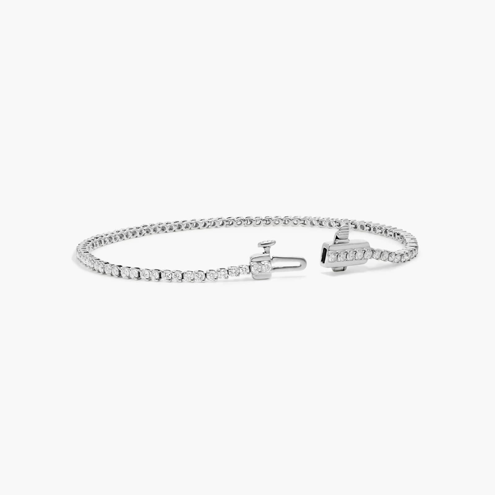 Tennis Bracelet With 2 CTW Lab-Grown Diamonds In 14K White Gold