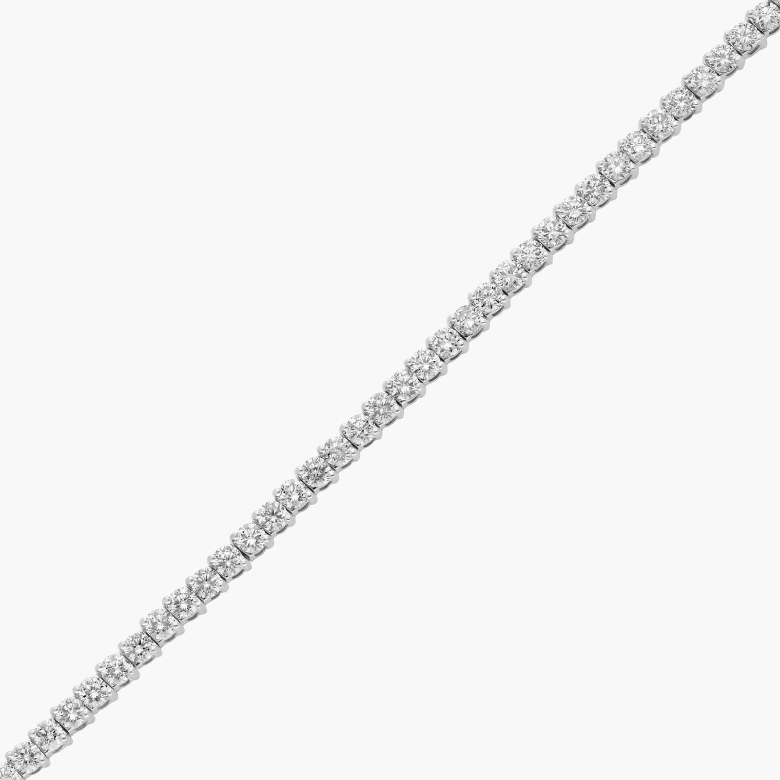 14K White Gold Two Prong Lab-Grown Diamond Tennis Bracelet (5.00 CTW - F-G / VS2-SI1)