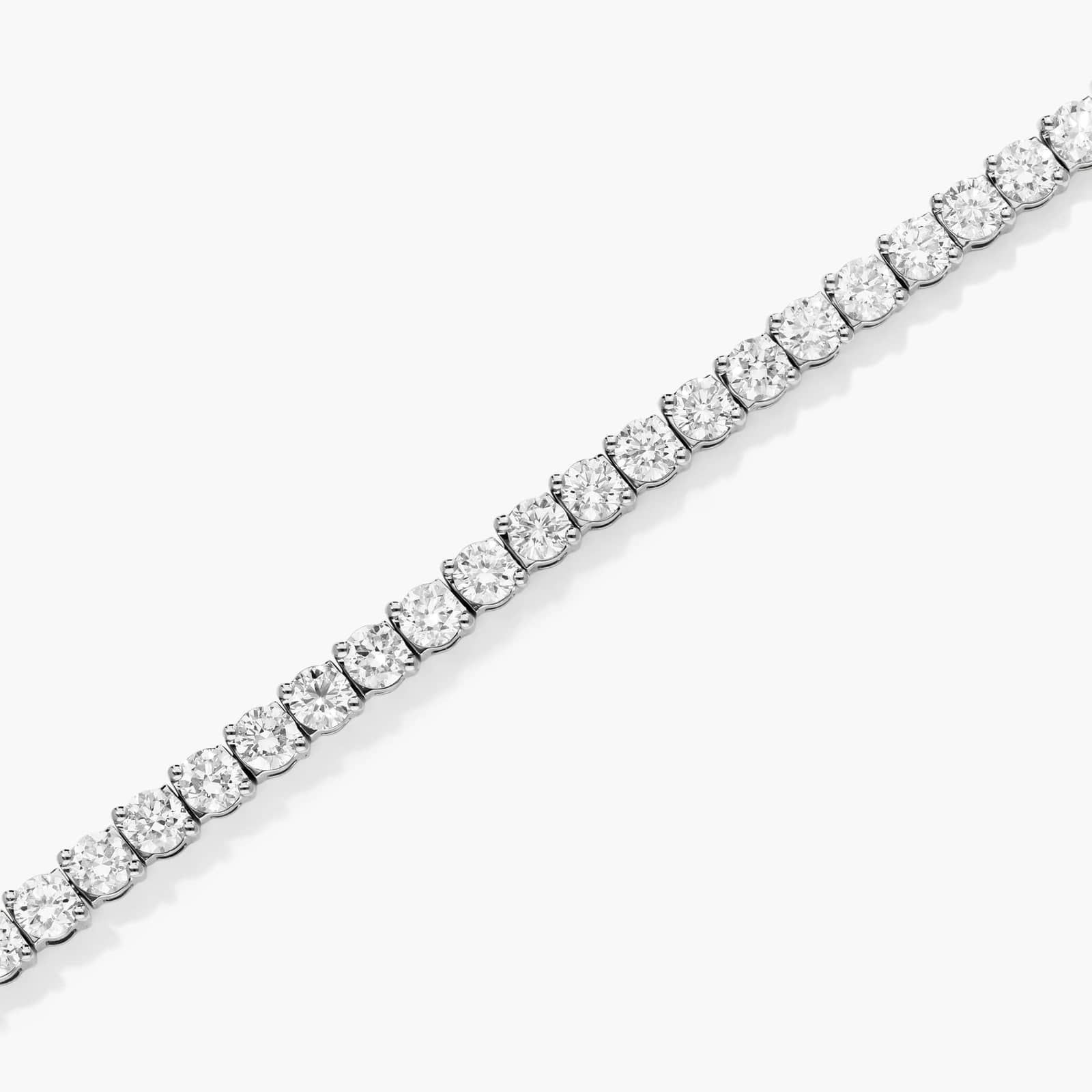 Tennis Bracelet With 7 CTW Lab-Grown Diamonds In 14K White Gold
