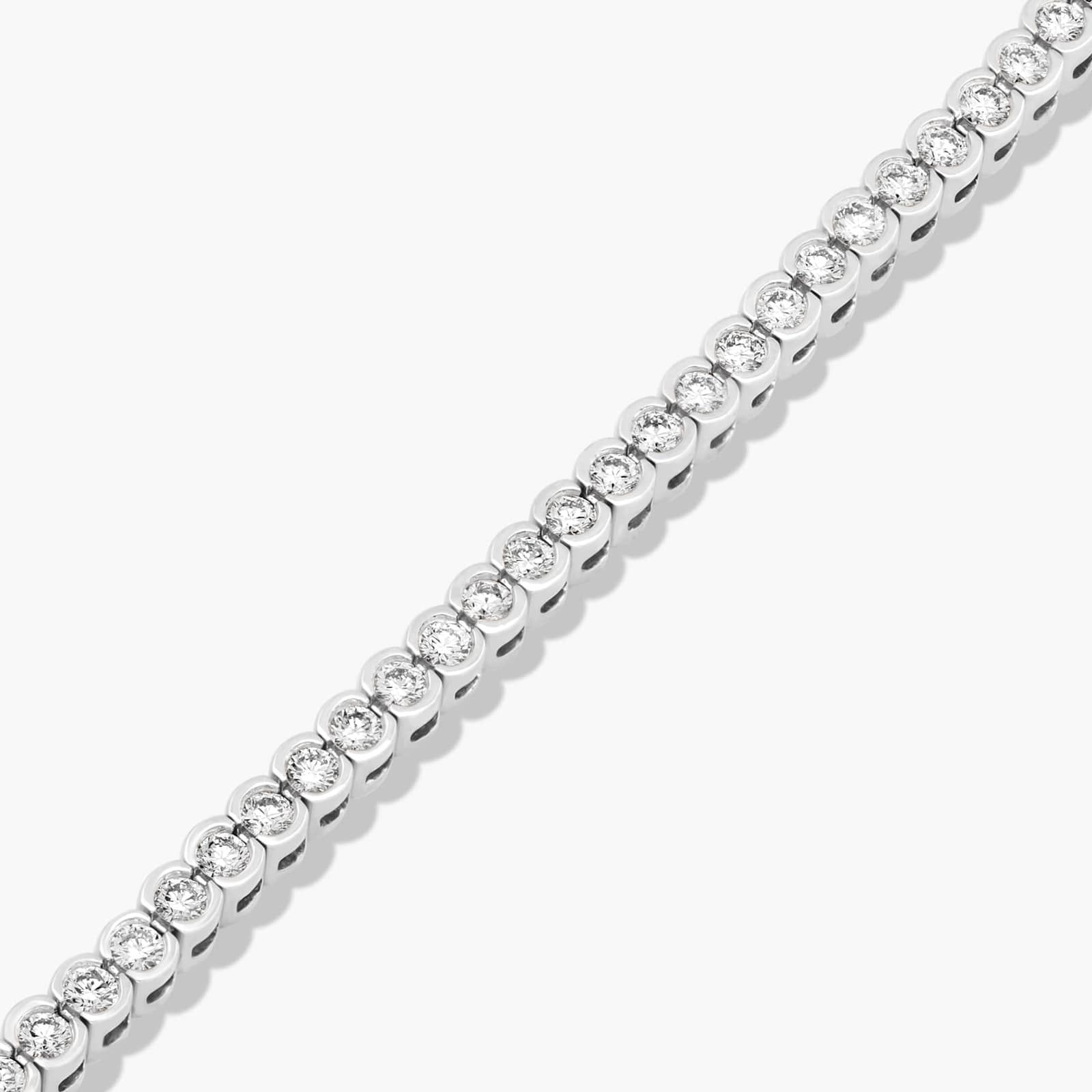 Bezel Tennis Bracelet With 2 CTW Diamonds In Platinum