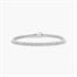Bezel Tennis Bracelet With 4 CTW Lab-Grown Diamonds In 14K White Gold