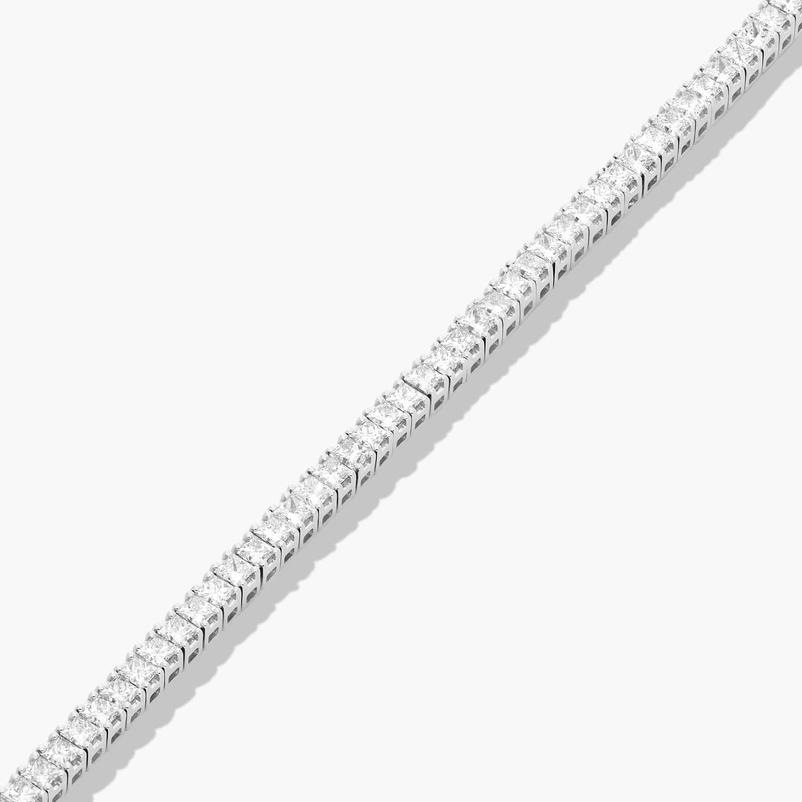 Tennis Bracelet With 5 CTW Princess Cut Lab-Grown Diamonds In 14K White Gold
