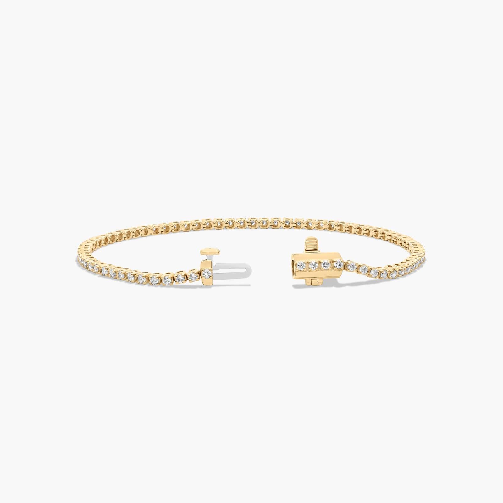 Tennis Bracelet With 1 CTW Diamonds In 14K Yellow Gold (6")