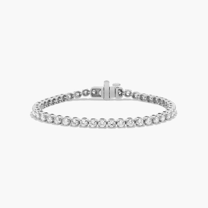 Tennis Bracelet With 3 CTW Lab-Grown Diamonds In 14K White Gold (6")