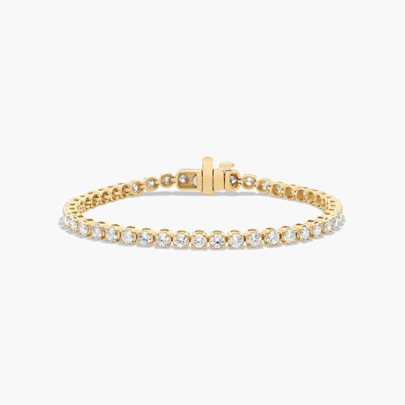 Tennis Bracelet With 3 CTW Lab-Grown Diamonds In 14K Yellow Gold (6")