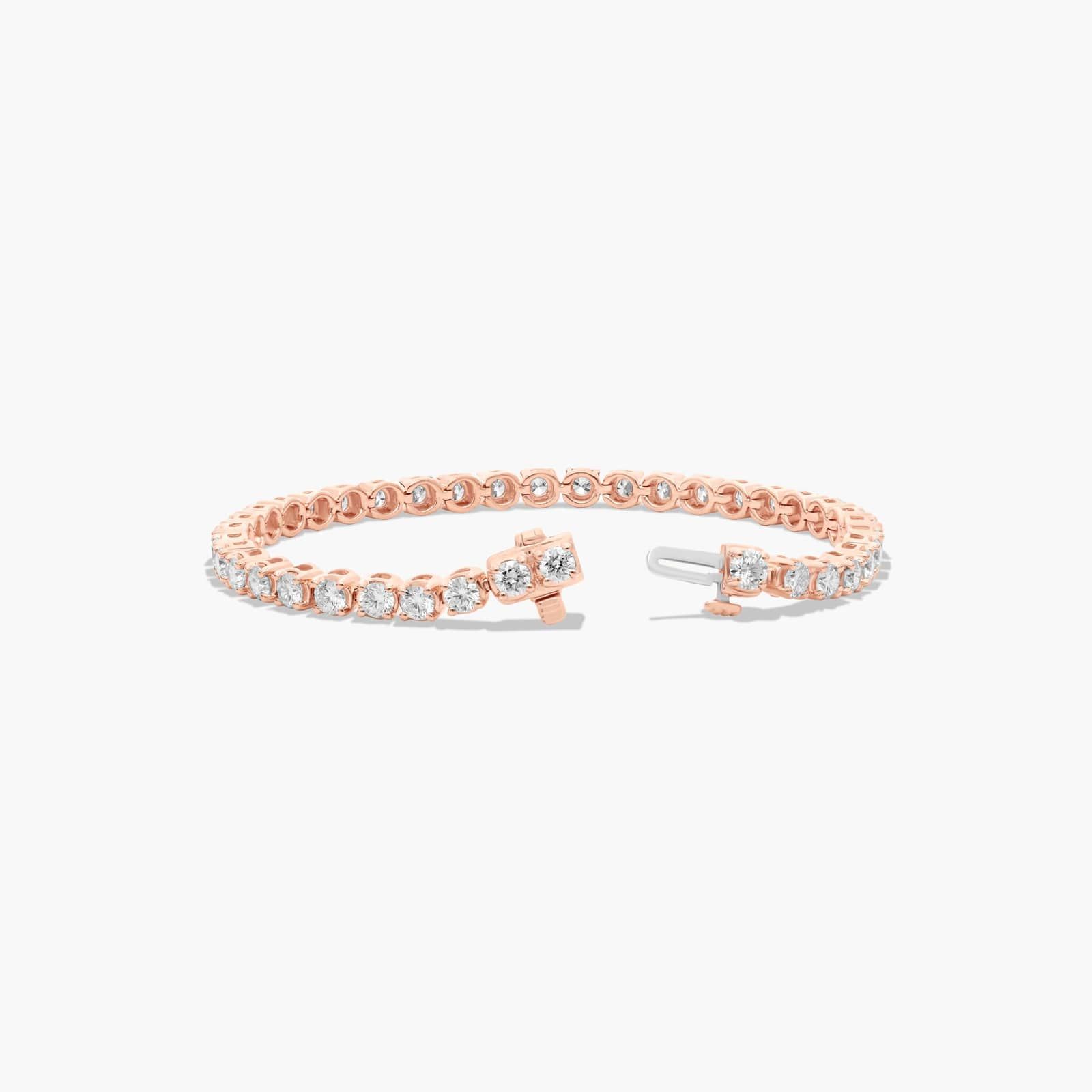 Tennis Bracelet With 4 CTW Diamonds In 14K Rose Gold (6")