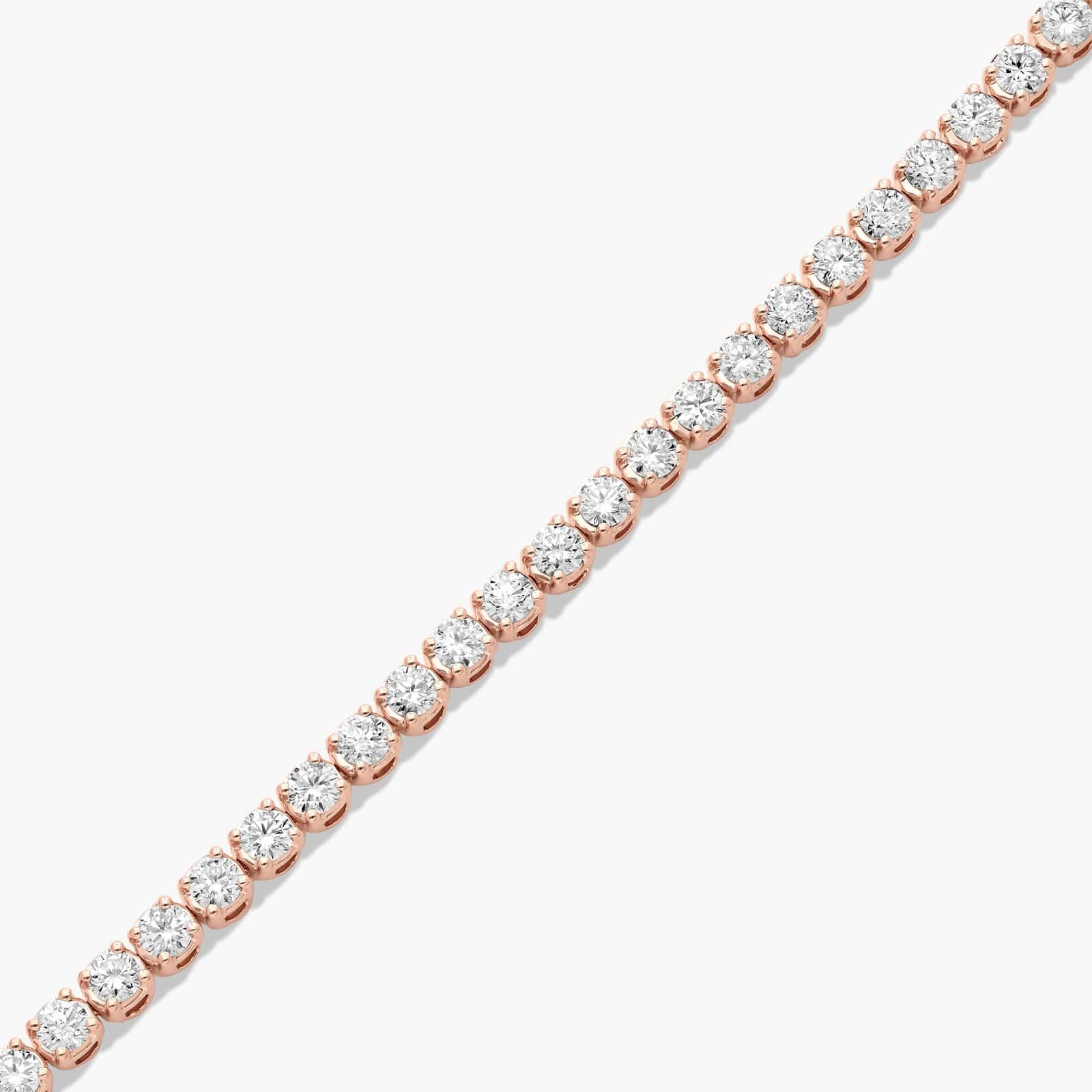 Tennis Bracelet With 4 CTW Diamonds In 14K Rose Gold (6")