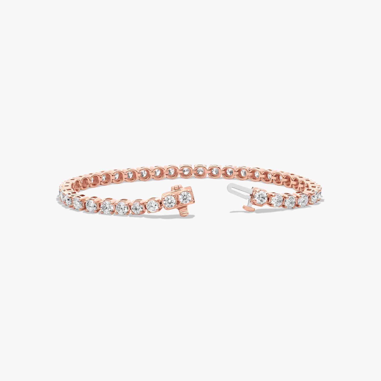 Tennis Bracelet With 5 CTW Diamonds In 14K Rose Gold (6")