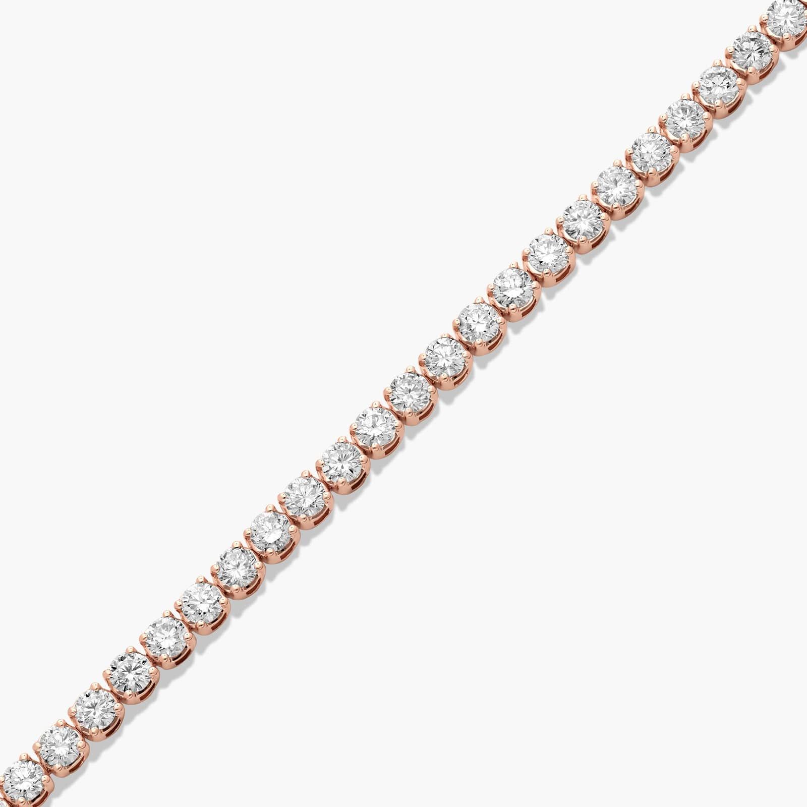 Tennis Bracelet With 5 CTW Diamonds In 14K Rose Gold (6")
