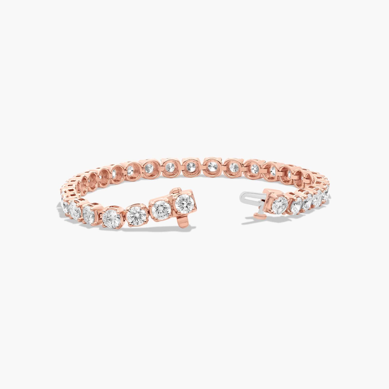 Tennis Bracelet With 7 CTW Diamonds In 14K Rose Gold (6")