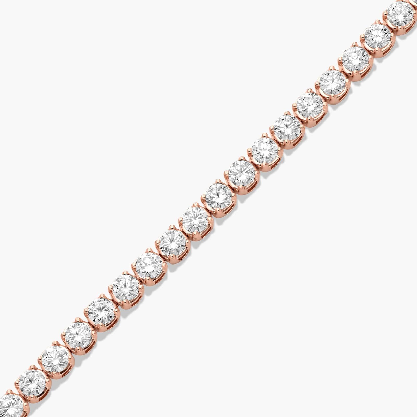 Tennis Bracelet With 7 CTW Diamonds In 14K Rose Gold (6")