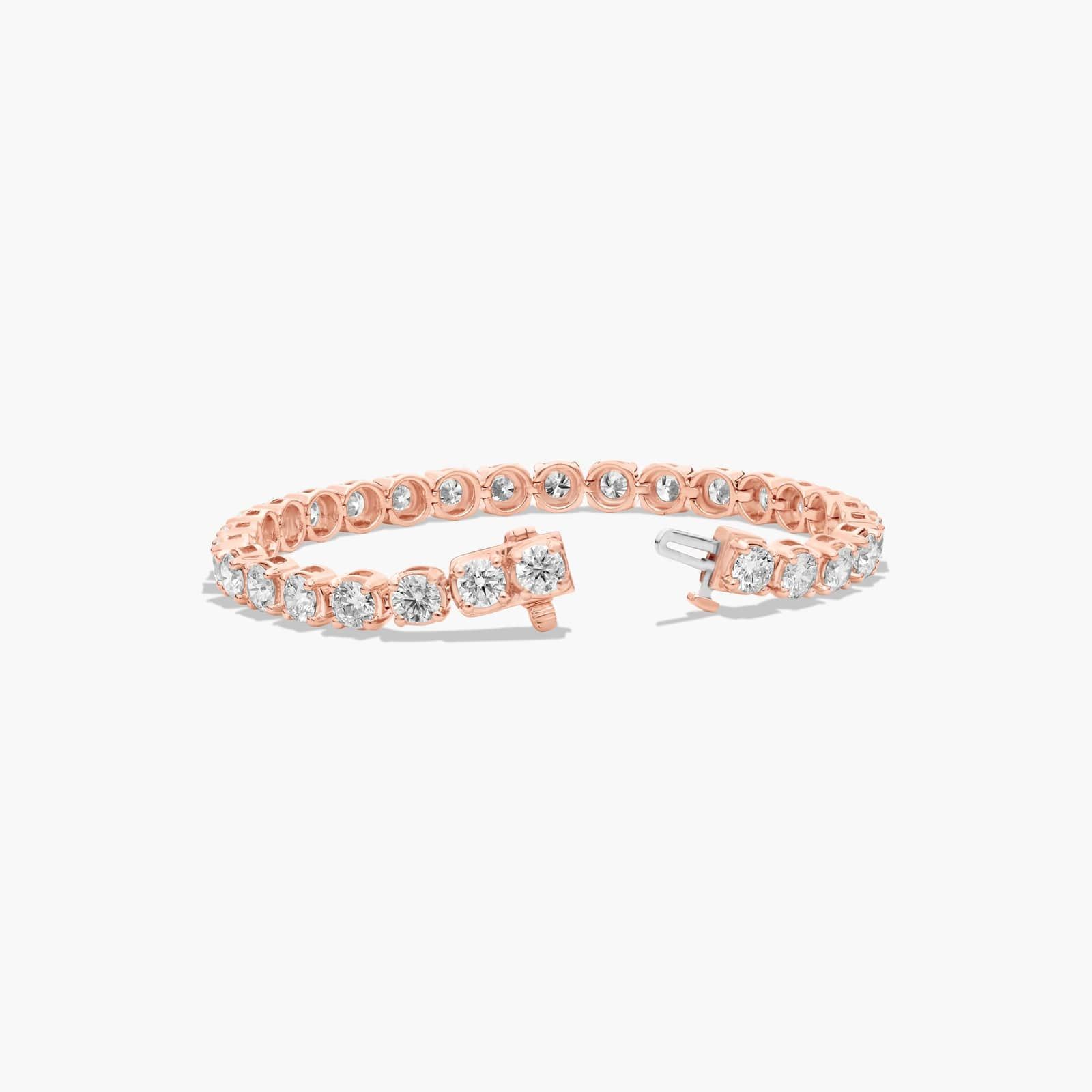 Tennis Bracelet With 8 CTW Diamonds In 14K Rose Gold (6")