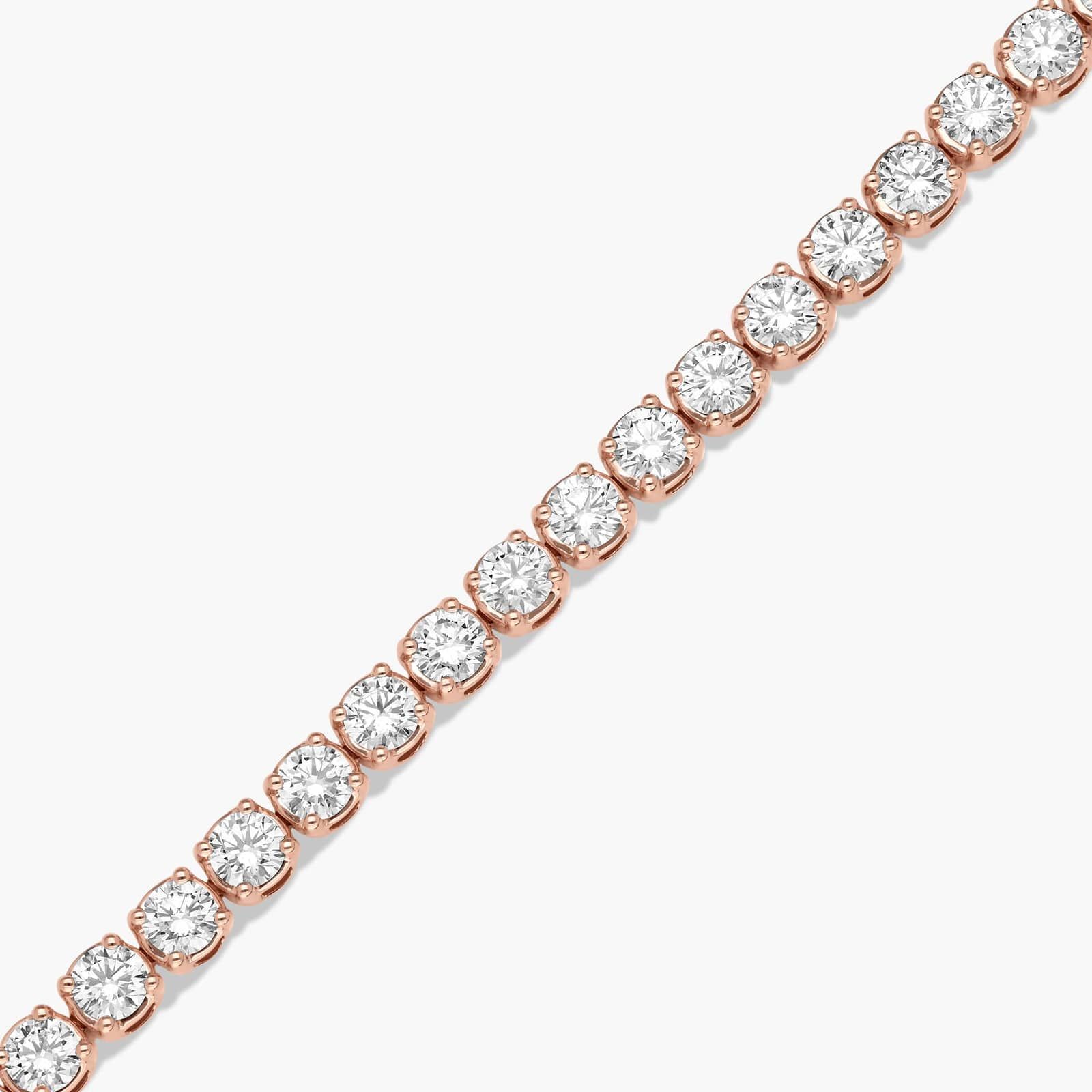 Tennis Bracelet With 8 CTW Diamonds In 14K Rose Gold (6")