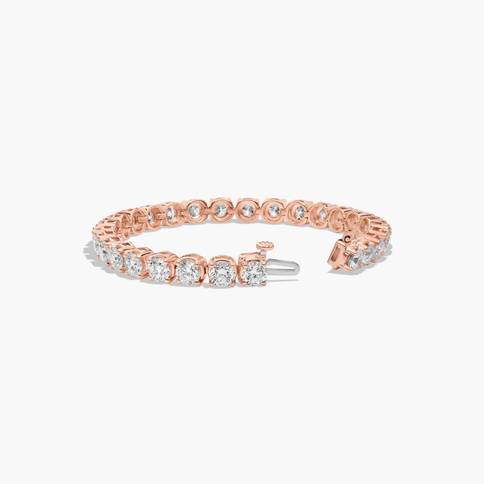 Tennis Bracelet With 10 CTW Diamonds In 14K Rose Gold (6")