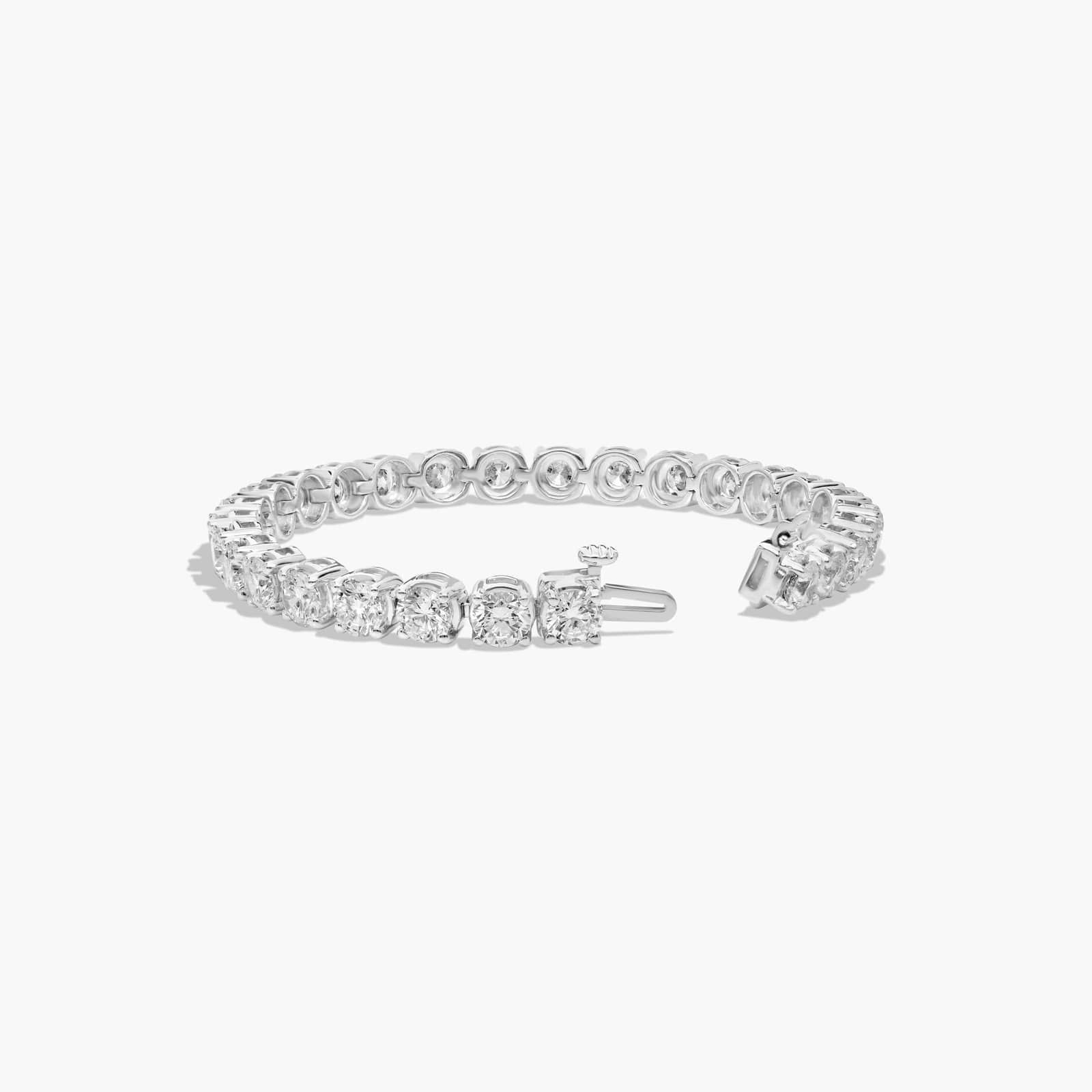 Tennis Bracelet With 10 CTW Lab-Grown Diamonds In 14K White Gold (6")